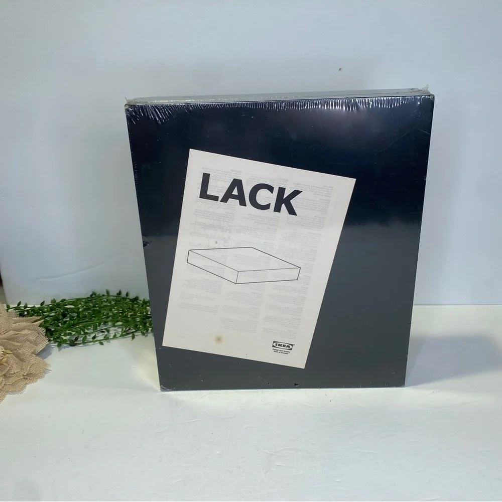 IKEA LACK Black Floating Wall Mount Shelf NWT
